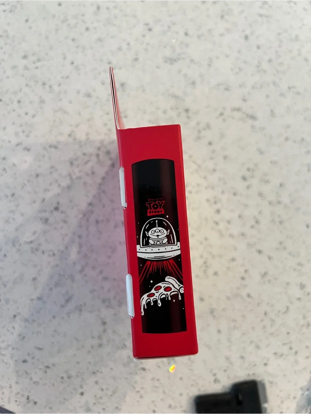 RARE Disney Toy Story Pizza Planet Lip Balm Trio - Red and White